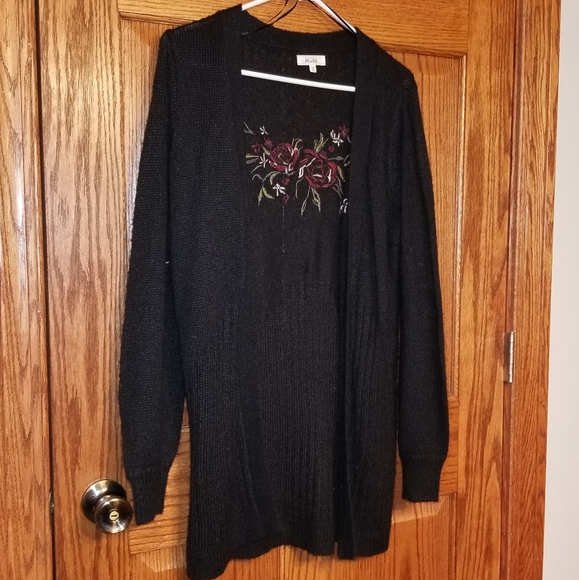 MUDD Women's Open Cardigan - Picture 6 of 9